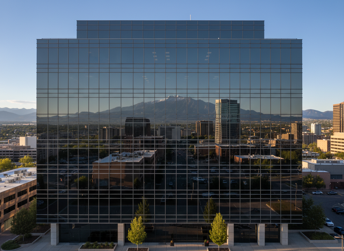 Commercial building window tinting